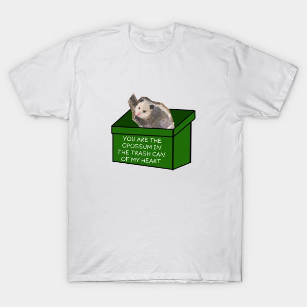 You are the opossum in the trash can of my heart T-Shirt by tziggles